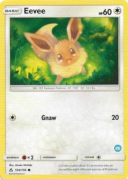 Eevee (104/156) (Deck Exclusive #26) [Sun & Moon: Trainer Kit - Alolan Ninetales]