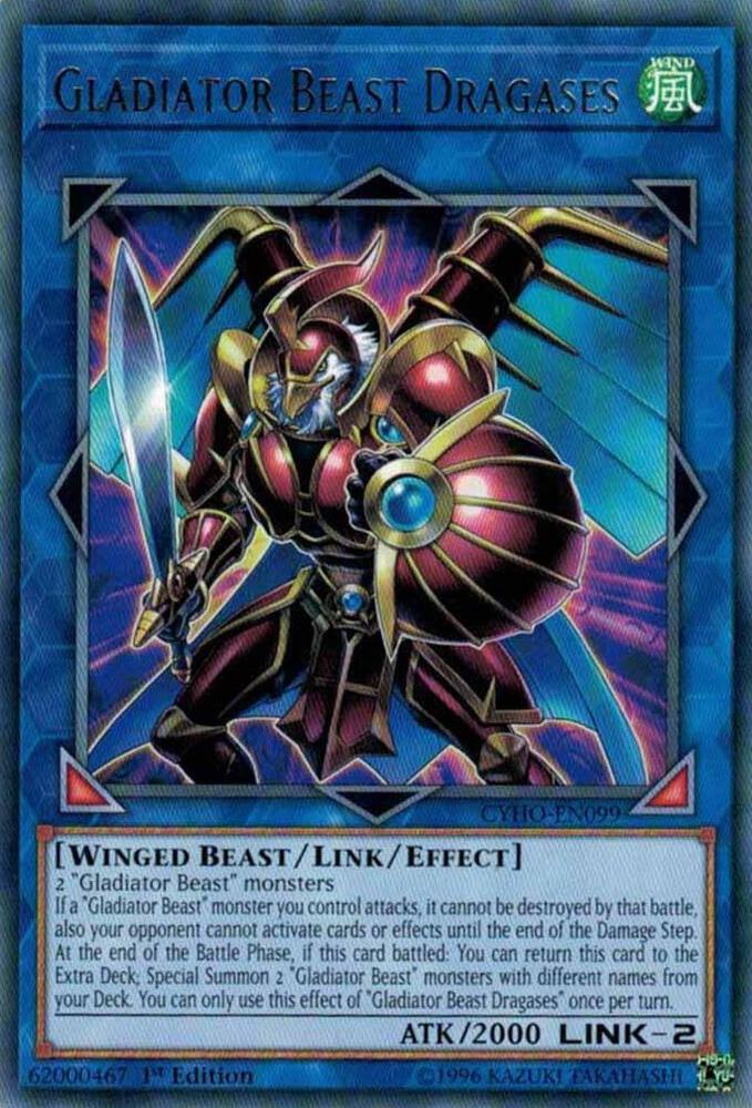 Gladiator Beast Dragases [CYHO-EN099] Rare