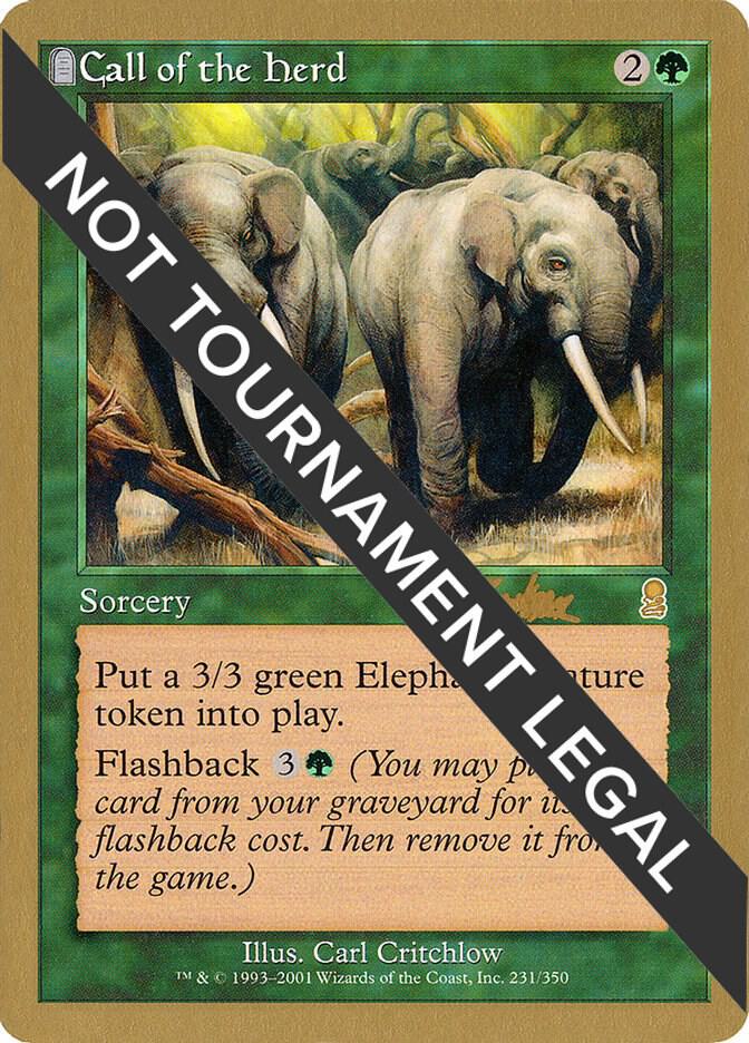 Call of the Herd (Brian Kibler) [World Championship Decks 2002]