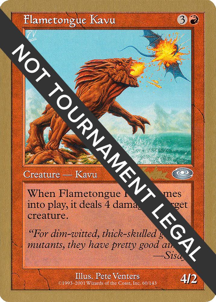 Flametongue Kavu (Brian Kibler) [World Championship Decks 2002]