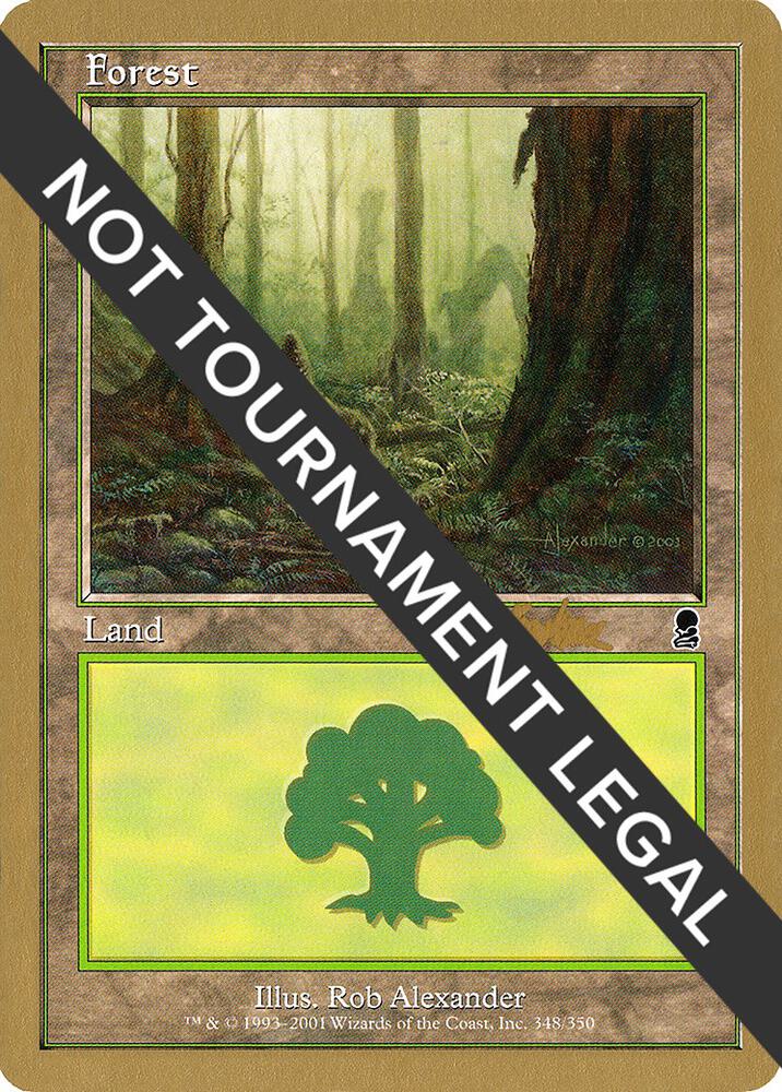 Forest (bk348) (Brian Kibler) [World Championship Decks 2002]