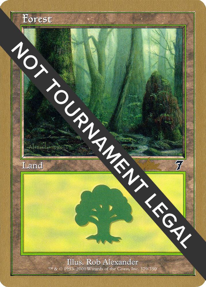 Forest (329) (Brian Kibler) [World Championship Decks 2002]