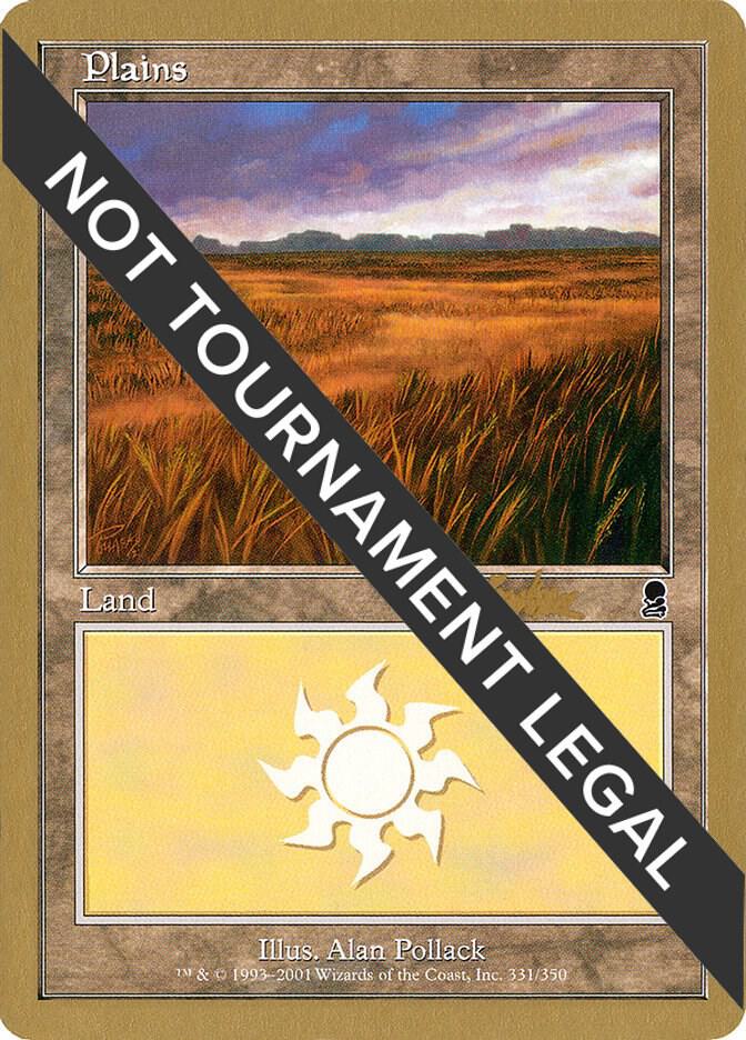 Plains (bk331a) (Brian Kibler) [World Championship Decks 2002]