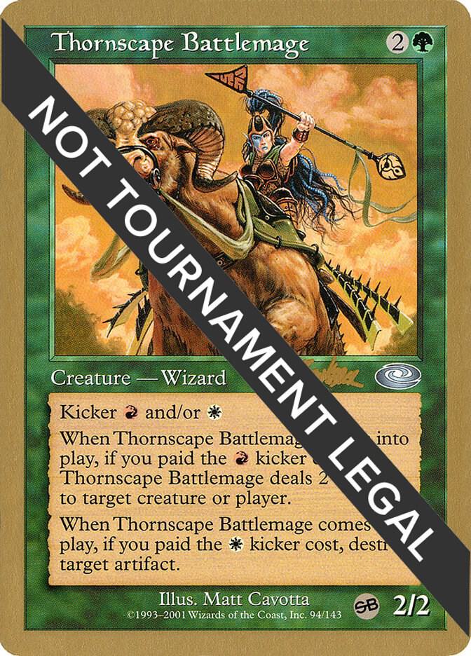 Thornscape Battlemage (Brian Kibler) (SB) [World Championship Decks 2002]