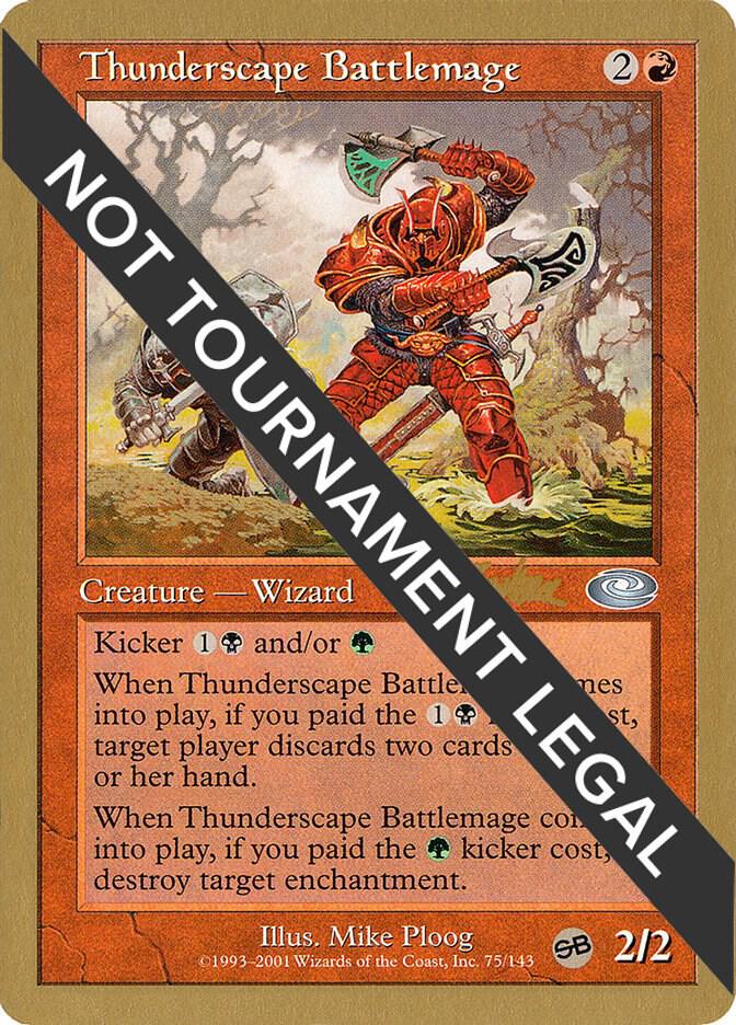 Thunderscape Battlemage (Brian Kibler) (SB) [World Championship Decks 2002]