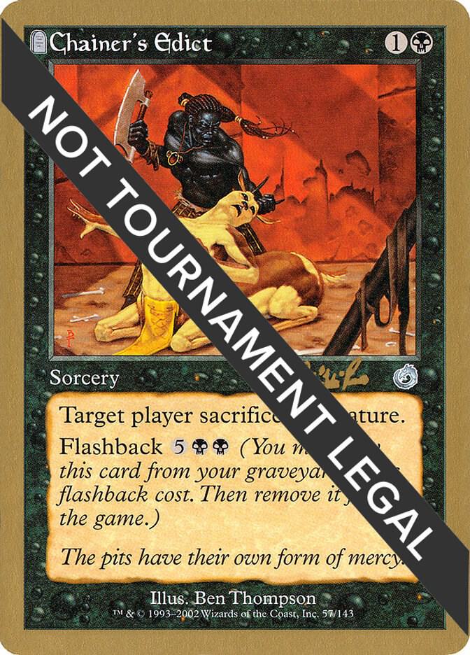 Chainer's Edict (Carlos Romao) [World Championship Decks 2002]