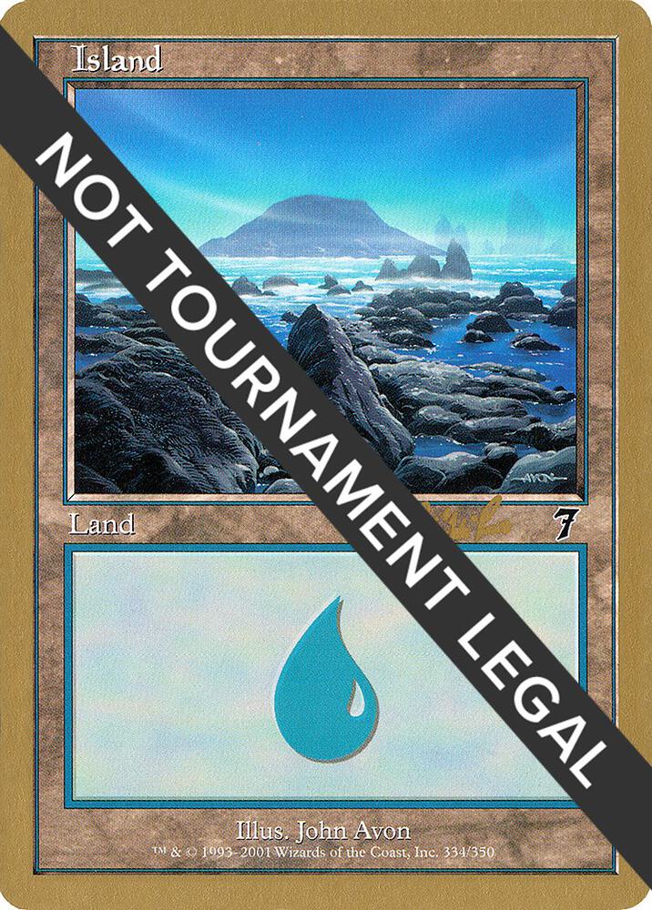 Island (cr334) (Carlos Romao) [World Championship Decks 2002]