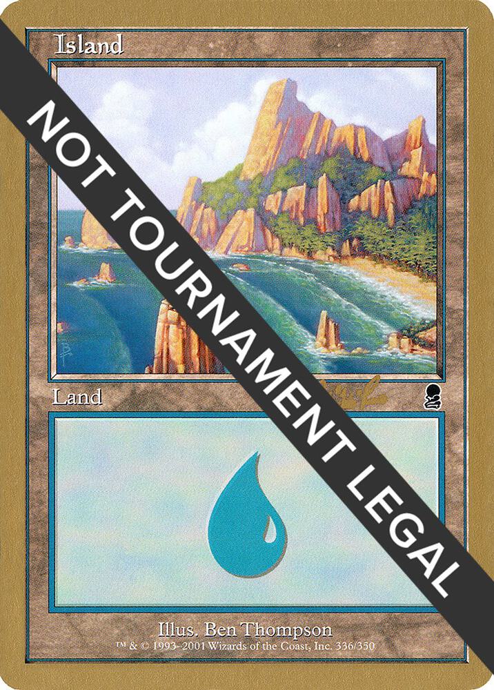 Island (cr336) (Carlos Romao) [World Championship Decks 2002]
