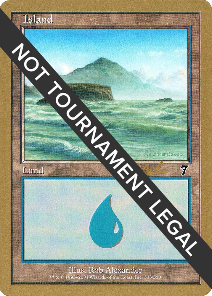 Island (cr333) (Carlos Romao) [World Championship Decks 2002]