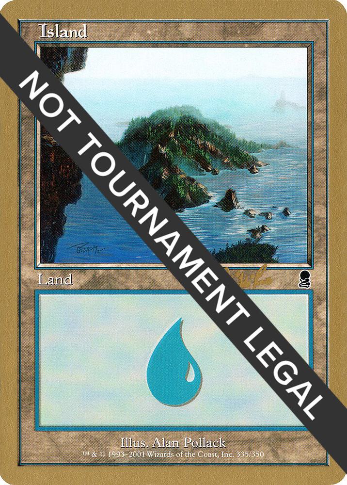 Island (cr335) (Carlos Romao) [World Championship Decks 2002]