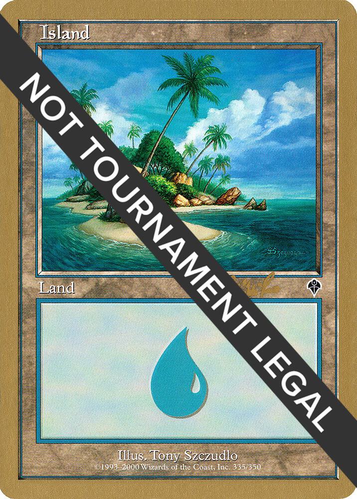 Island (cr335a) (Carlos Romao) [World Championship Decks 2002]