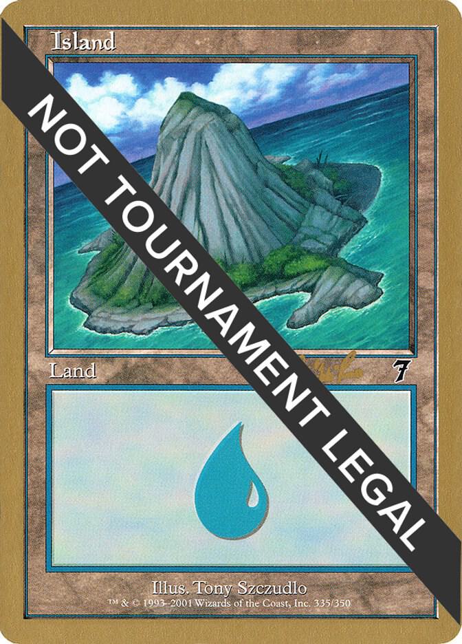 Island (cr335b) (Carlos Romao) [World Championship Decks 2002]