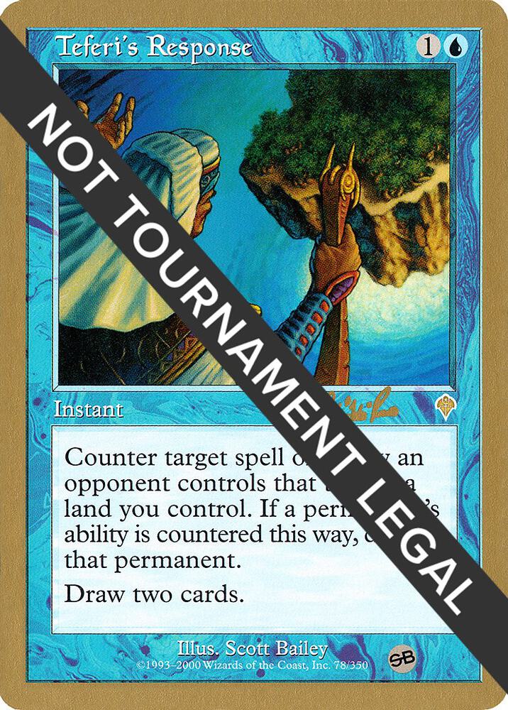 Teferi's Response (Carlos Romao) (SB) [World Championship Decks 2002]