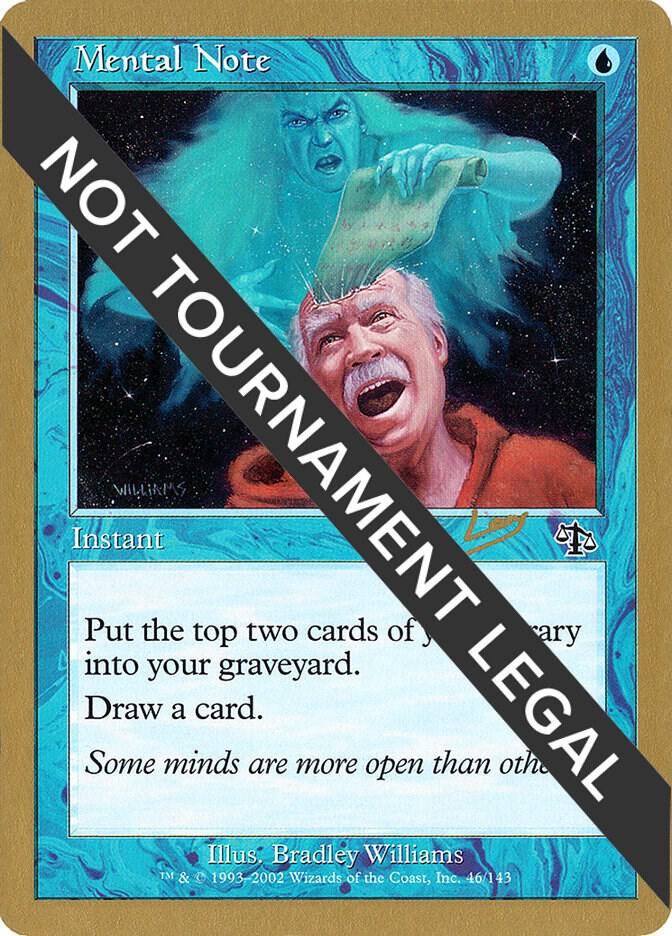 Mental Note (Raphael Levy) [World Championship Decks 2002]