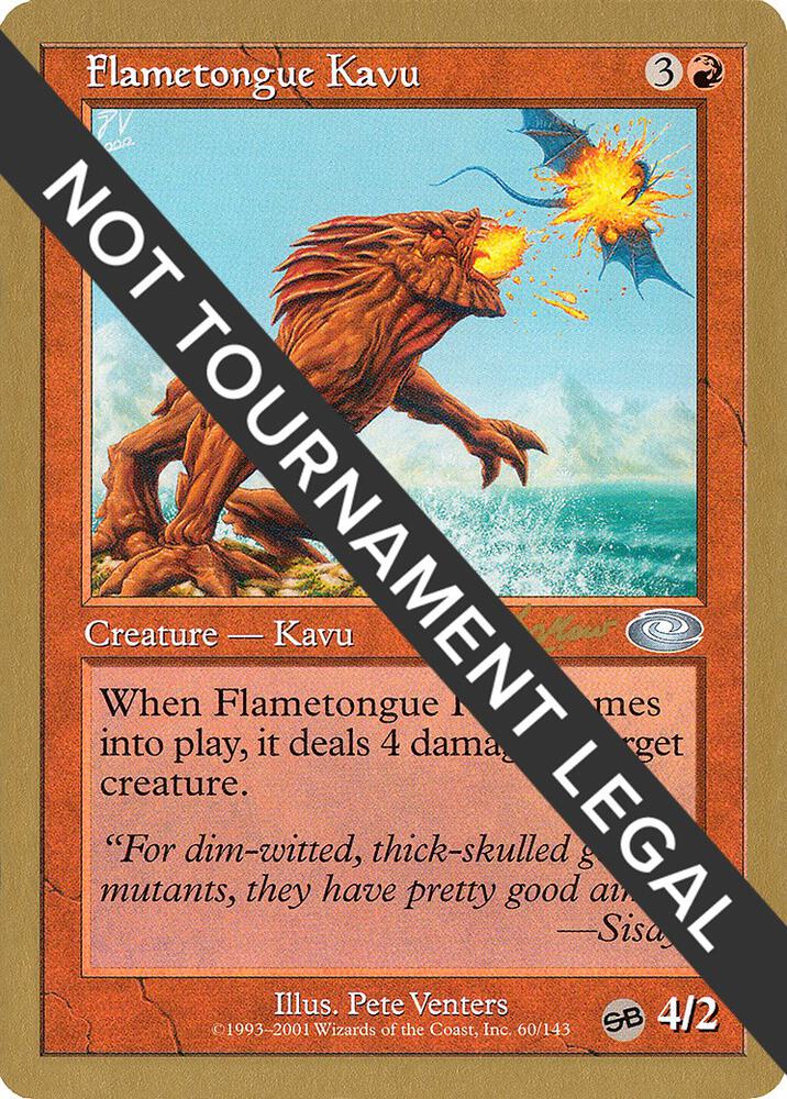 Flametongue Kavu (Sim Han How) (SB) [World Championship Decks 2002]