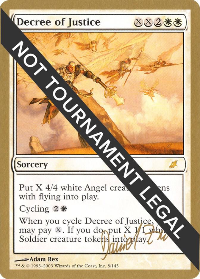 Decree of Justice (Daniel Zink) [World Championship Decks 2003]
