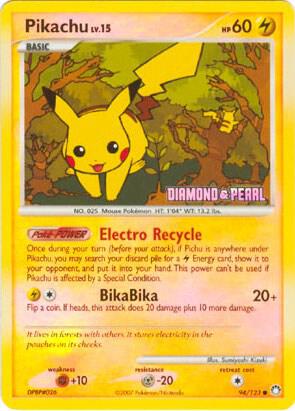 Pikachu (94/123) [Burger King Promos: 2008 Collection]
