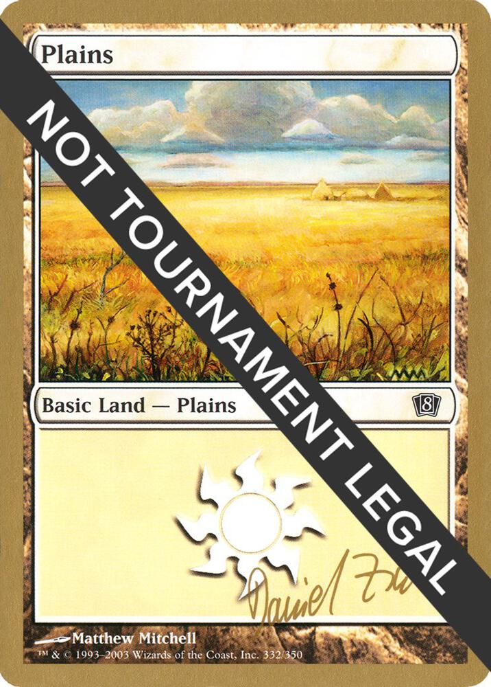 Plains (dz332) (Daniel Zink) [World Championship Decks 2003]