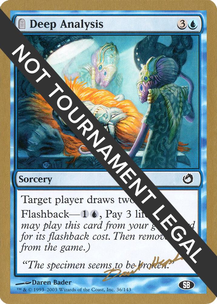 Deep Analysis (Dave Humpherys) (SB) [World Championship Decks 2003]