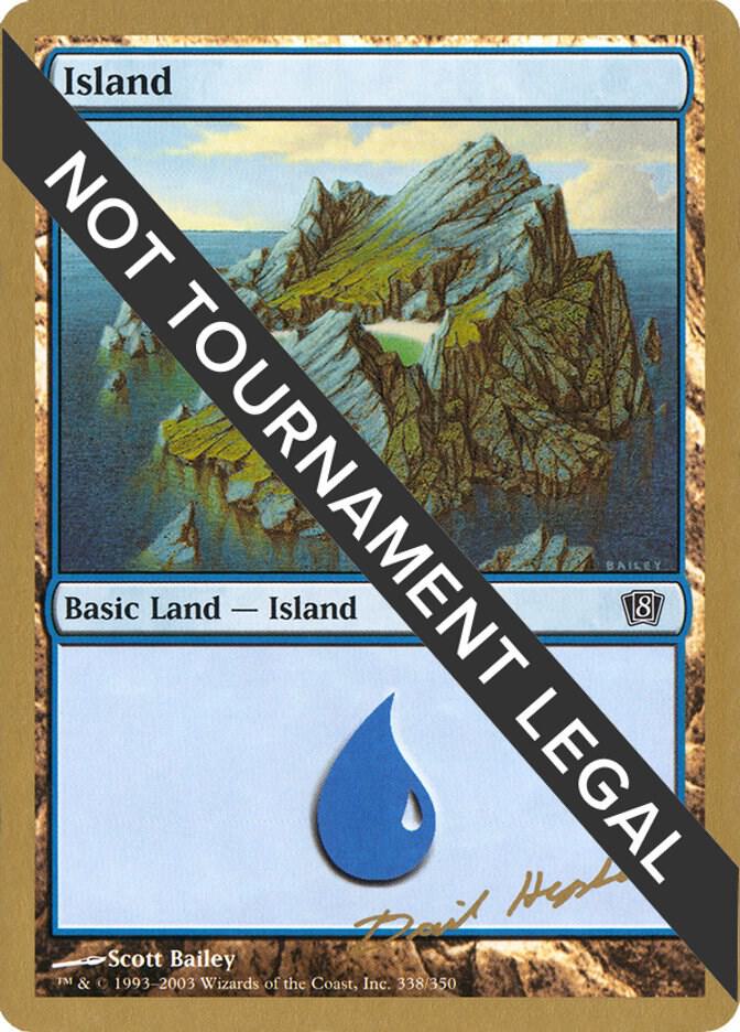 Island (dh338) (Dave Humpherys) [World Championship Decks 2003]