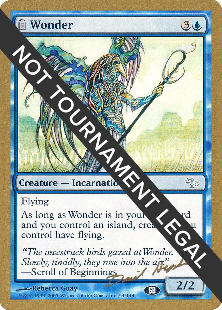 Wonder (Dave Humpherys) (SB) [World Championship Decks 2003]