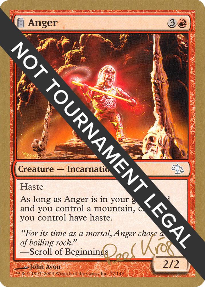 Anger (Peer Kroger) [World Championship Decks 2003]