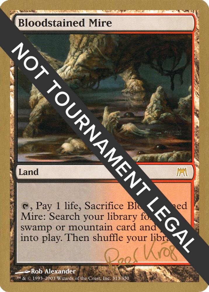 Bloodstained Mire (Peer Kroger) [World Championship Decks 2003]