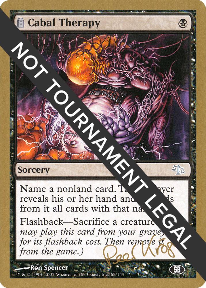 Cabal Therapy (Peer Kroger) (SB) [World Championship Decks 2003]
