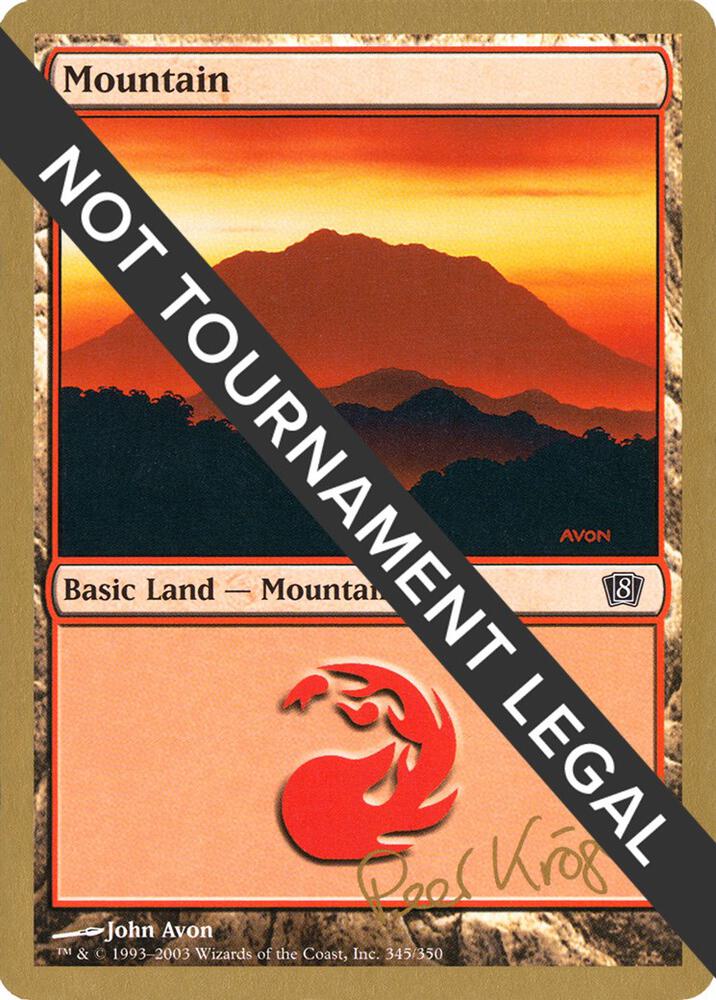 Mountain (pk345) (Peer Kroger) [World Championship Decks 2003]