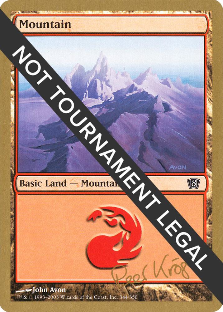 Mountain (344) (Peer Kroger) [World Championship Decks 2003]
