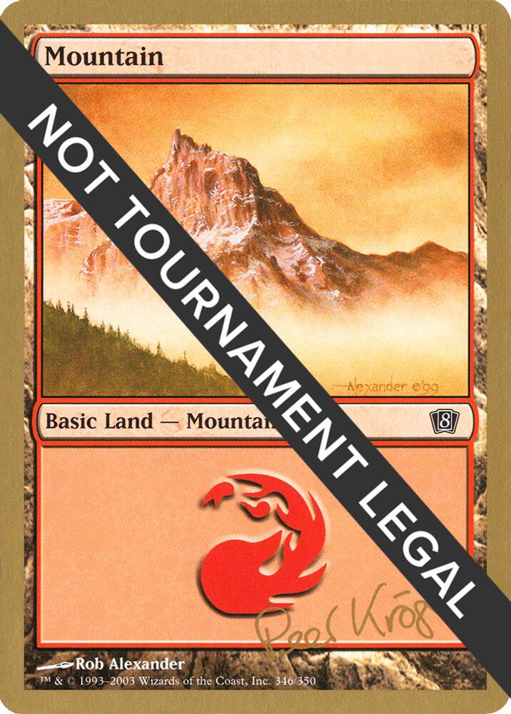 Mountain (pk346) (Peer Kroger) [World Championship Decks 2003]