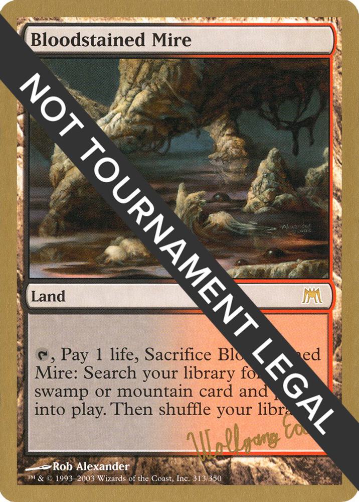 Bloodstained Mire (Wolfgang Eder) [World Championship Decks 2003]