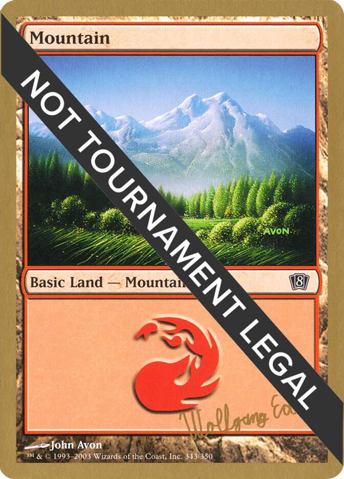 Mountain (we343) (Wolfgang Eder) [World Championship Decks 2003]