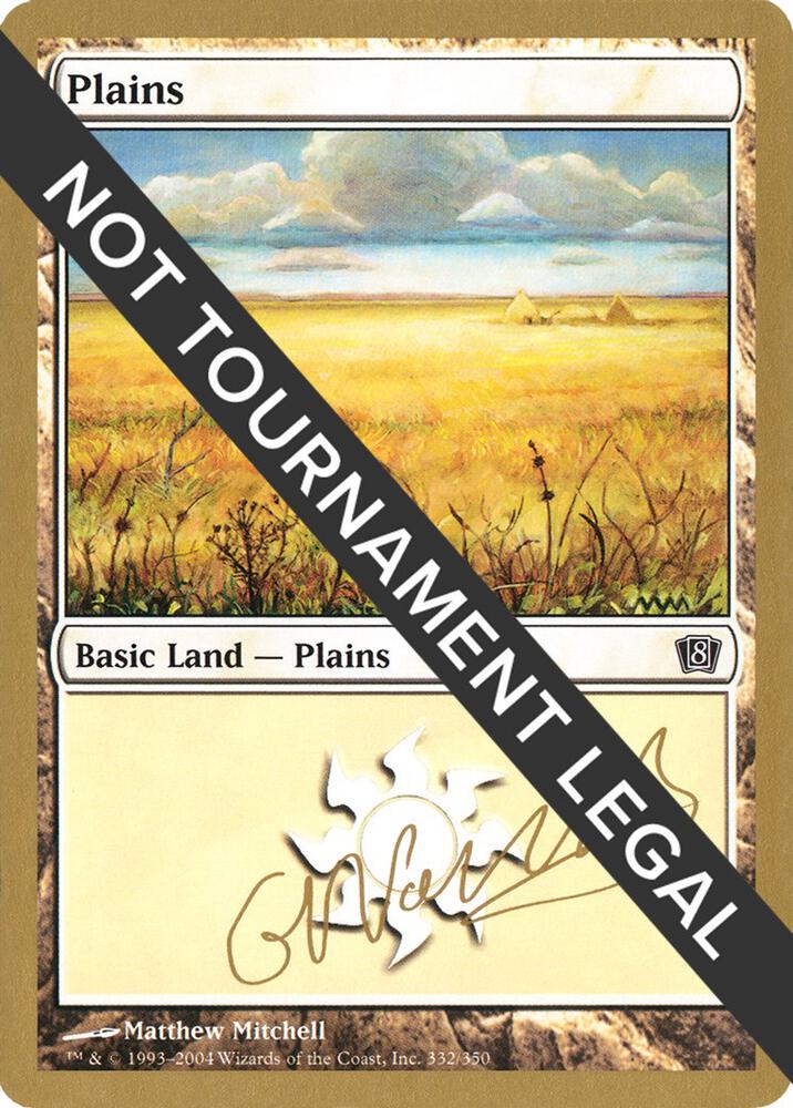 Plains (gn332) (Gabriel Nassif) [World Championship Decks 2004]