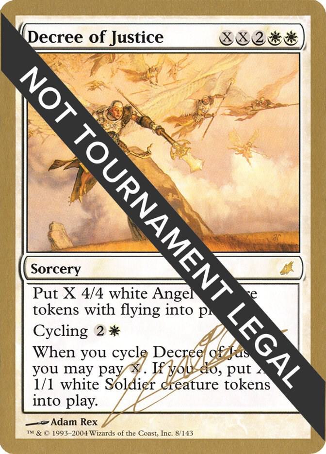 Decree of Justice (Julien Nuijten) [World Championship Decks 2004]