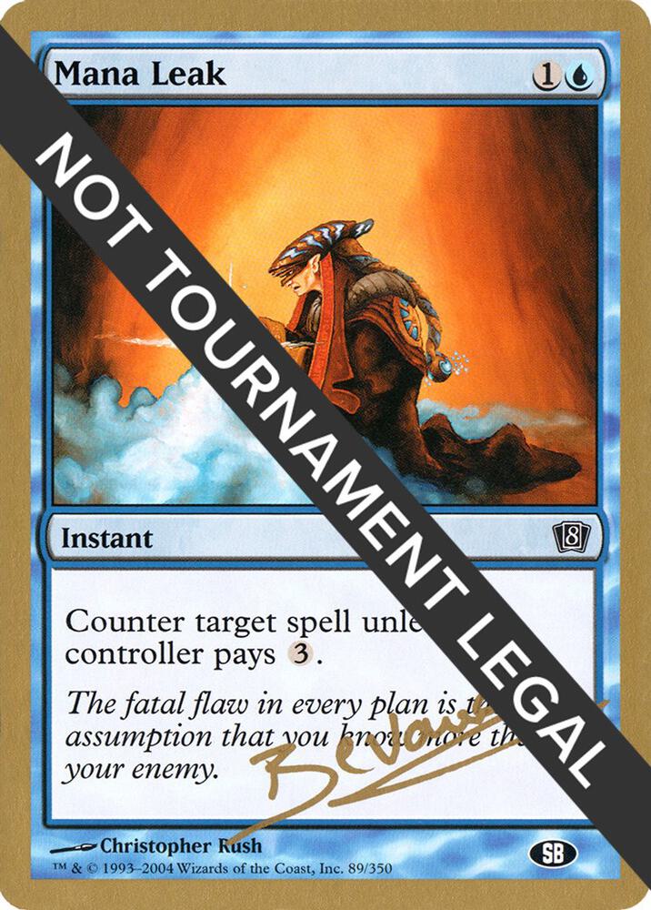 Mana Leak (Manuel Bevand) (SB) [World Championship Decks 2004]
