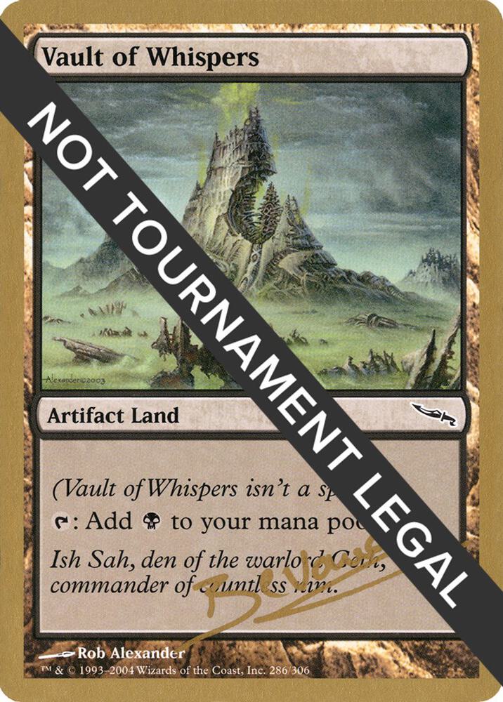 Vault of Whispers (Manuel Bevand) [World Championship Decks 2004]