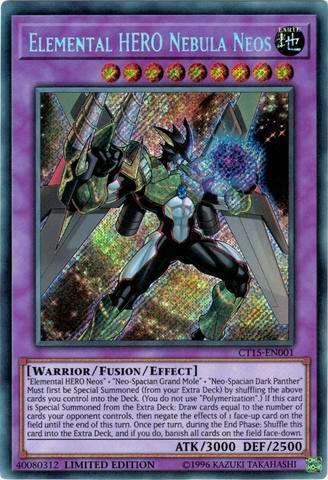 Elemental Hero Nebula Neos [CT15-EN001] Secret Rare