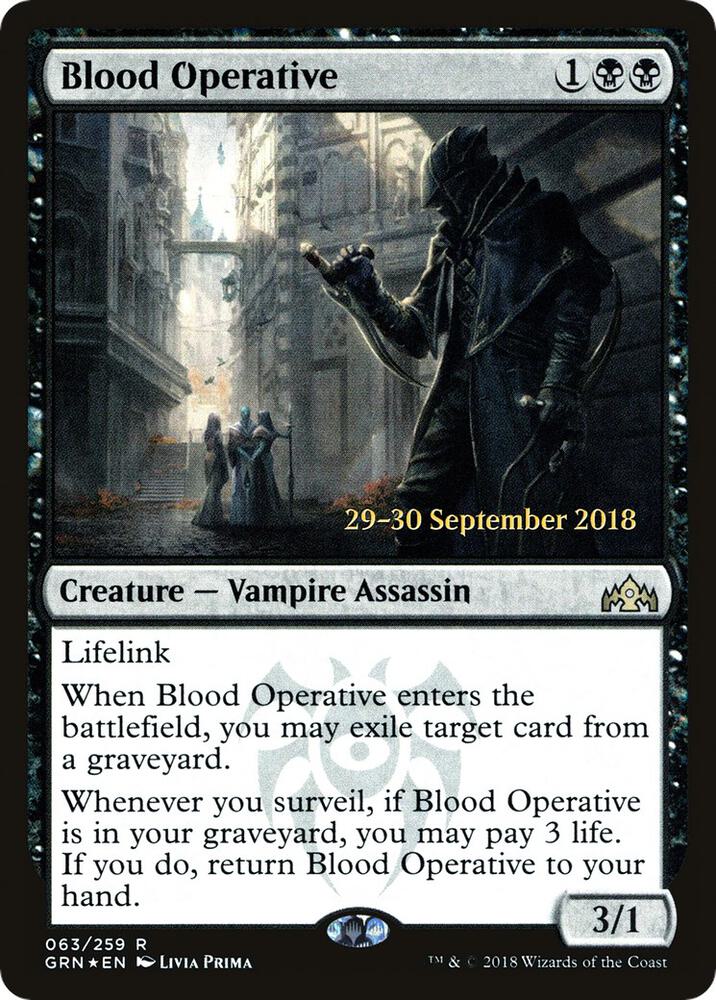 Blood Operative [Guilds of Ravnica Prerelease Promos]