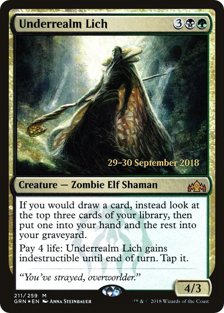 Underrealm Lich [Guilds of Ravnica Prerelease Promos]