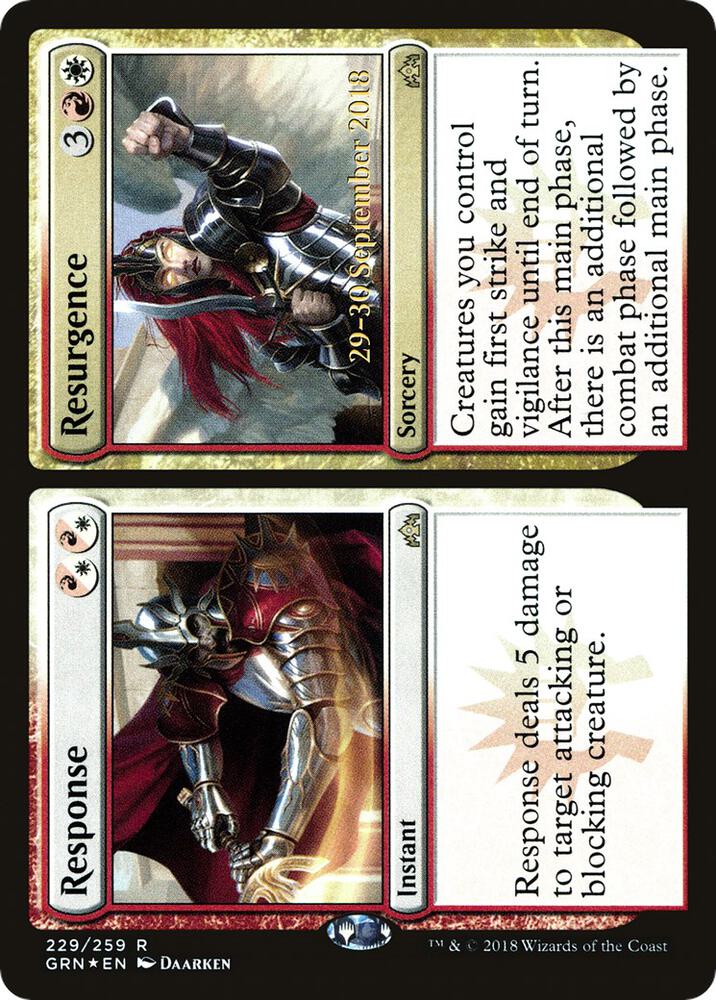 Response // Resurgence [Guilds of Ravnica Prerelease Promos]