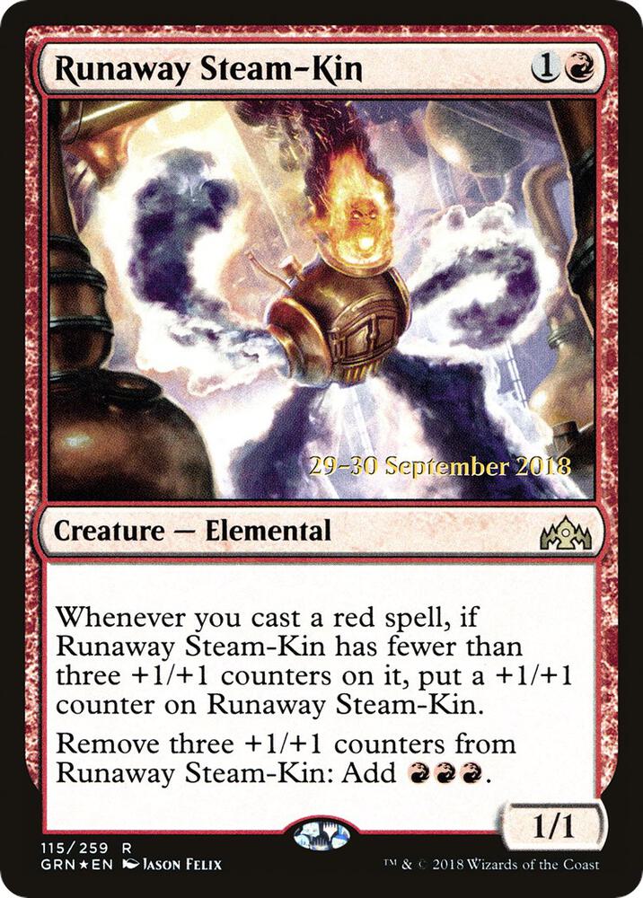 Runaway Steam-Kin [Guilds of Ravnica Prerelease Promos]