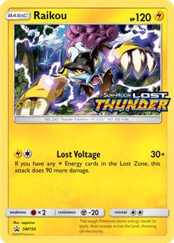 Raikou (SM150) (Staff Prerelease Promo) [Sun & Moon: Black Star Promos]