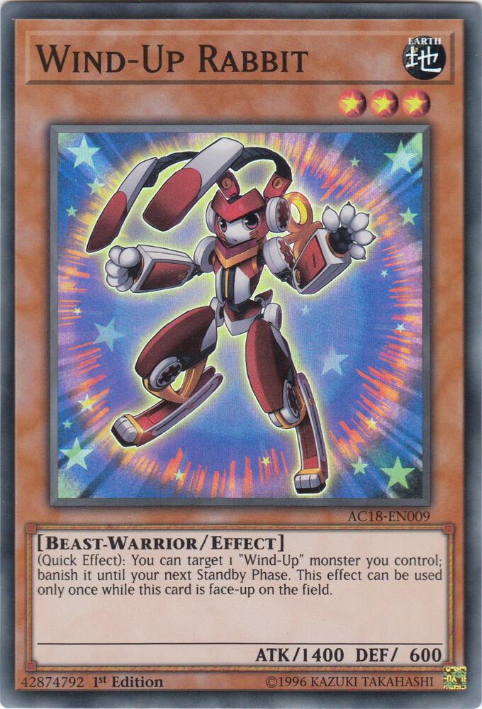 Wind-Up Rabbit [AC18-EN009] Super Rare