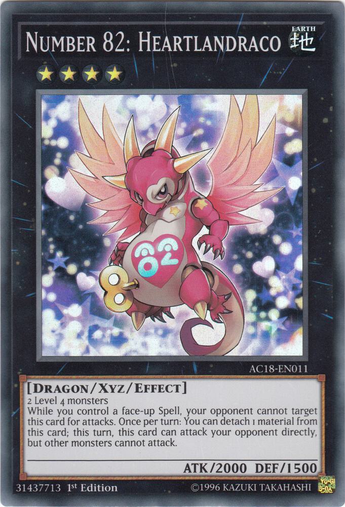 Number 82: Heartlandraco [AC18-EN011] Super Rare