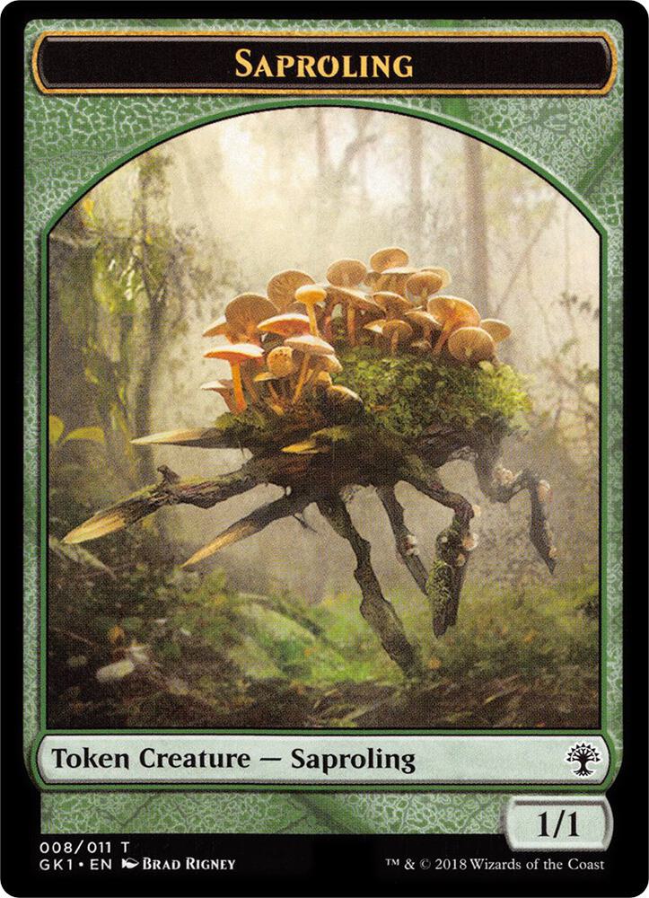Voja // Saproling Double-Sided Token [Guilds of Ravnica Guild Kit Tokens]