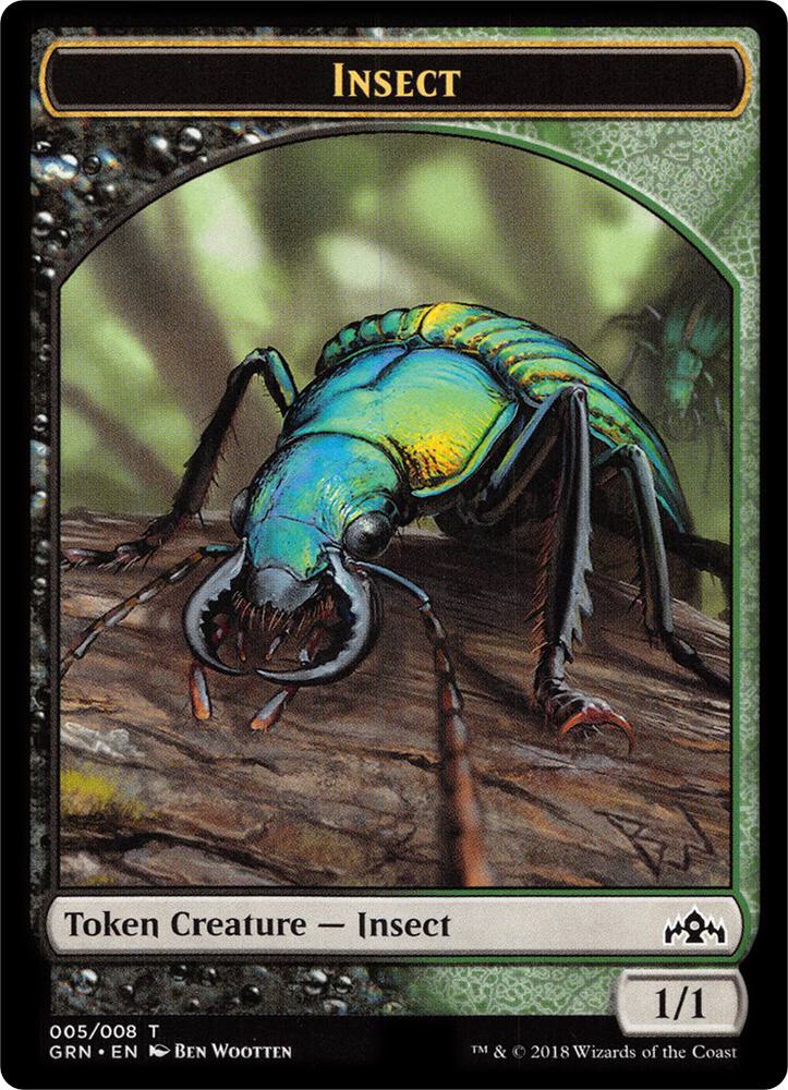 Saproling // Insect Double-Sided Token [Guilds of Ravnica Guild Kit Tokens]