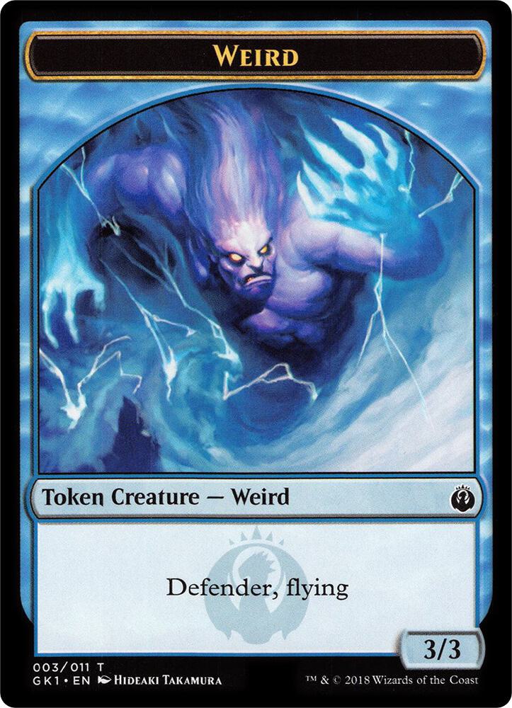 Weird // Goblin Double-Sided Token [Guilds of Ravnica Guild Kit Tokens]