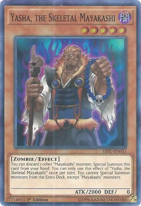 Yasha, the Skeletal Mayakashi [HISU-EN031] Super Rare