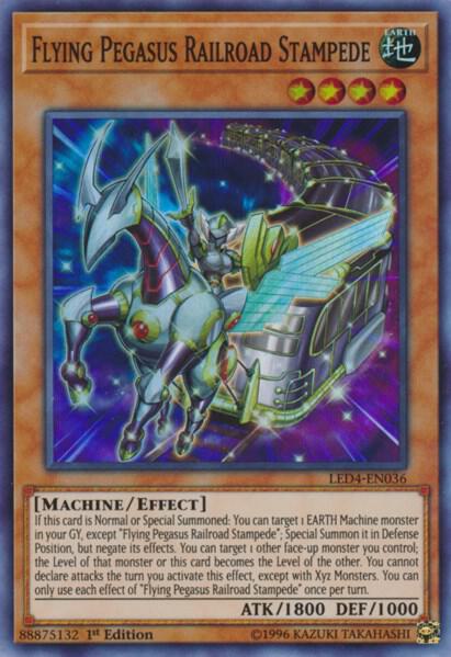 Flying Pegasus Railroad Stampede [LED4-EN036] Super Rare
